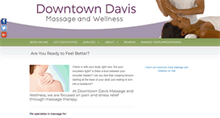 Desktop Screenshot of downtown-davis-massage.com