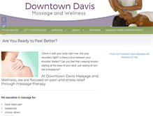 Tablet Screenshot of downtown-davis-massage.com